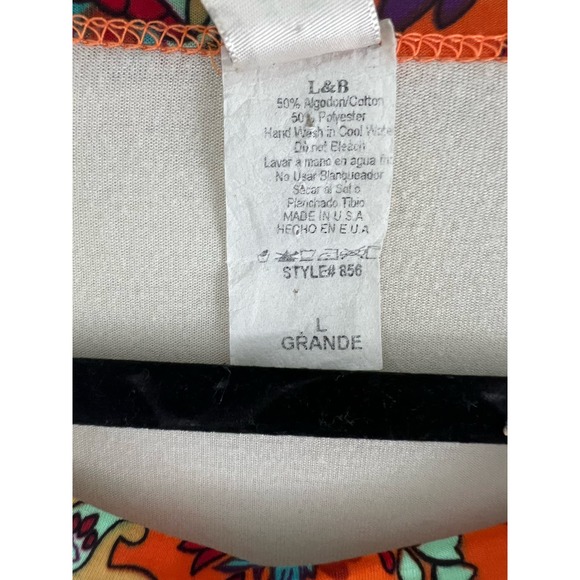 Womens Giddy Up Glamour L Paisley Print Baseball Sleeve Tunic Top 3/4 Sleeves - Picture 5 of 7